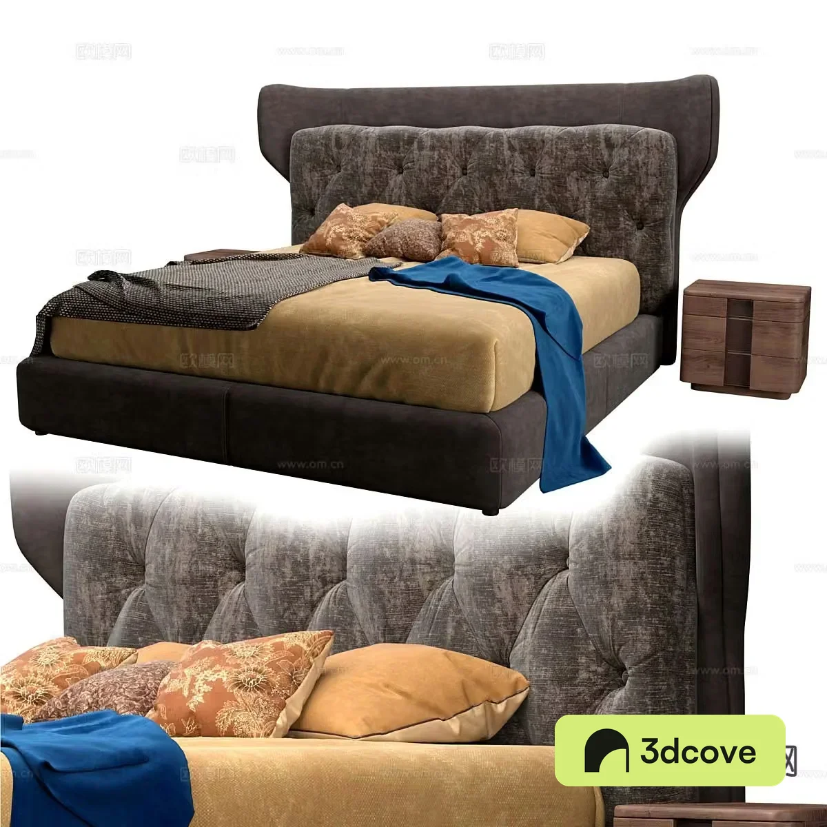 Modern double bed