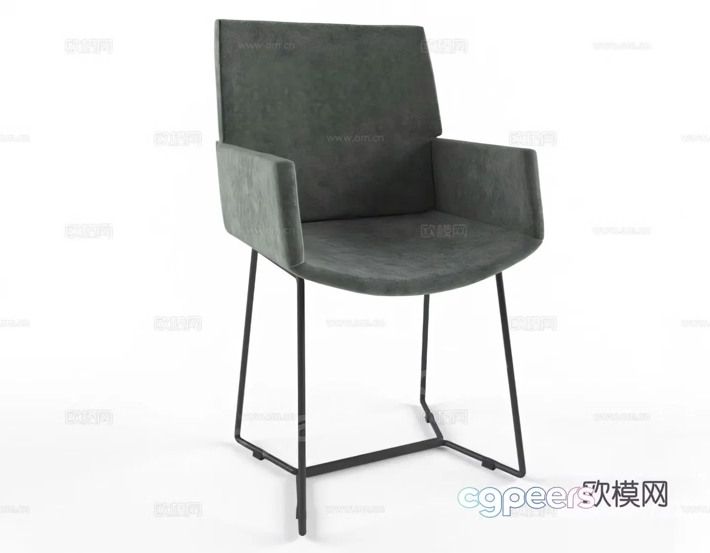 Dining chair single chair chair seat armchair 3d model