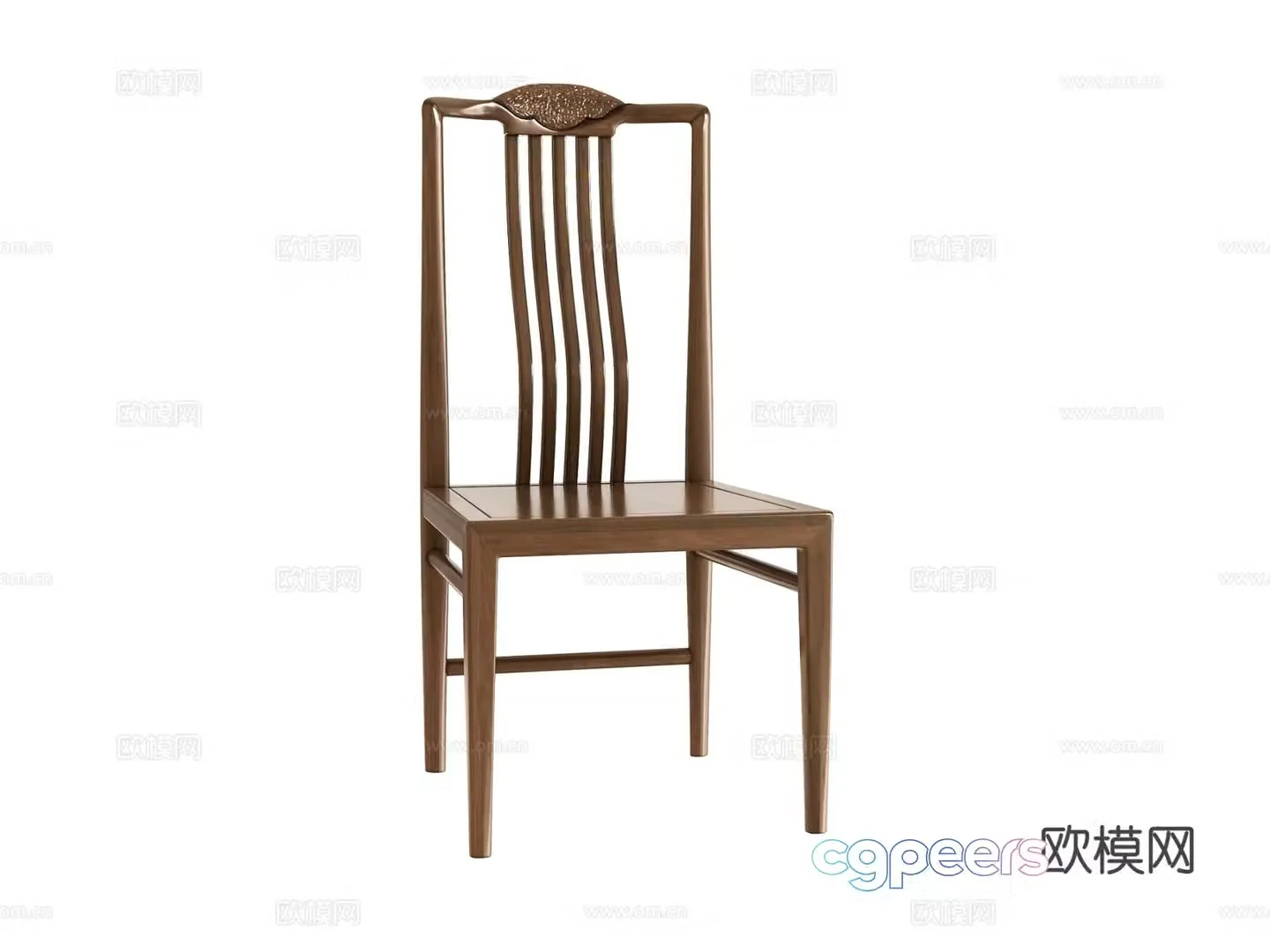 New Chinese style chair Taishi chair tea chair 3d model