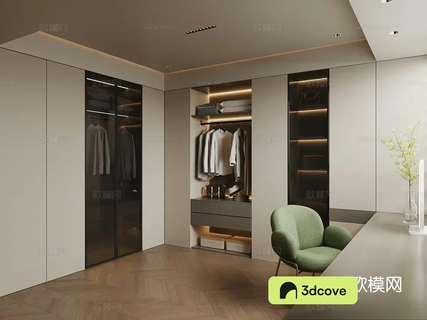Modern cloakroom