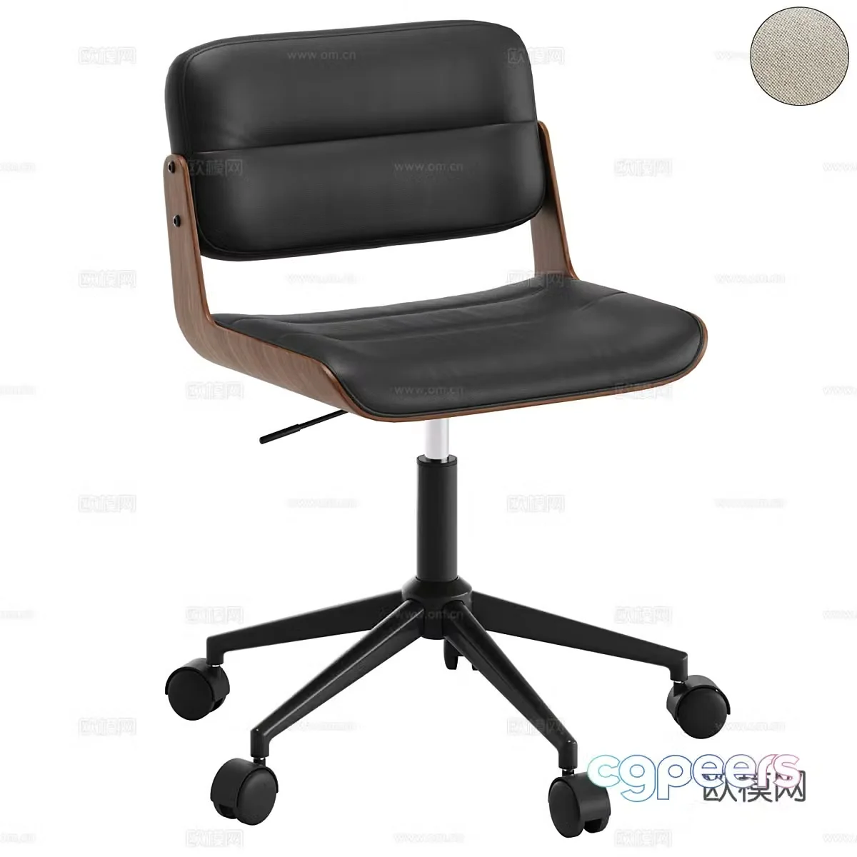 Modern Italian Mikel Office Chair 3D Model
