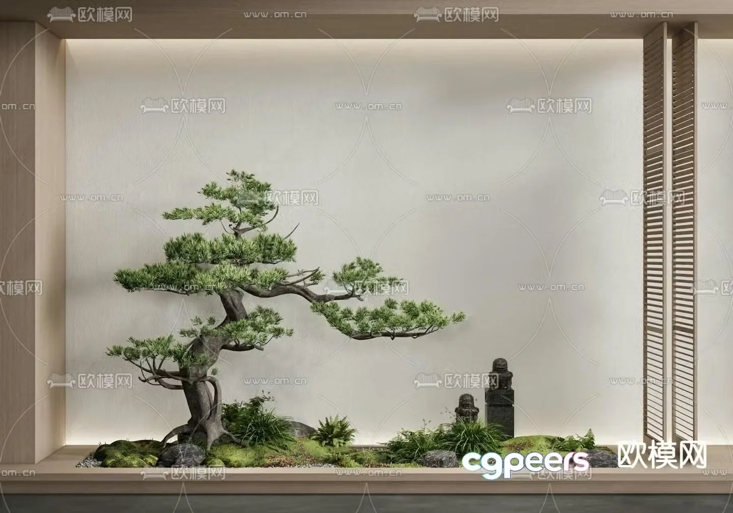 Pine tree plant pile green plant sketch 3d model