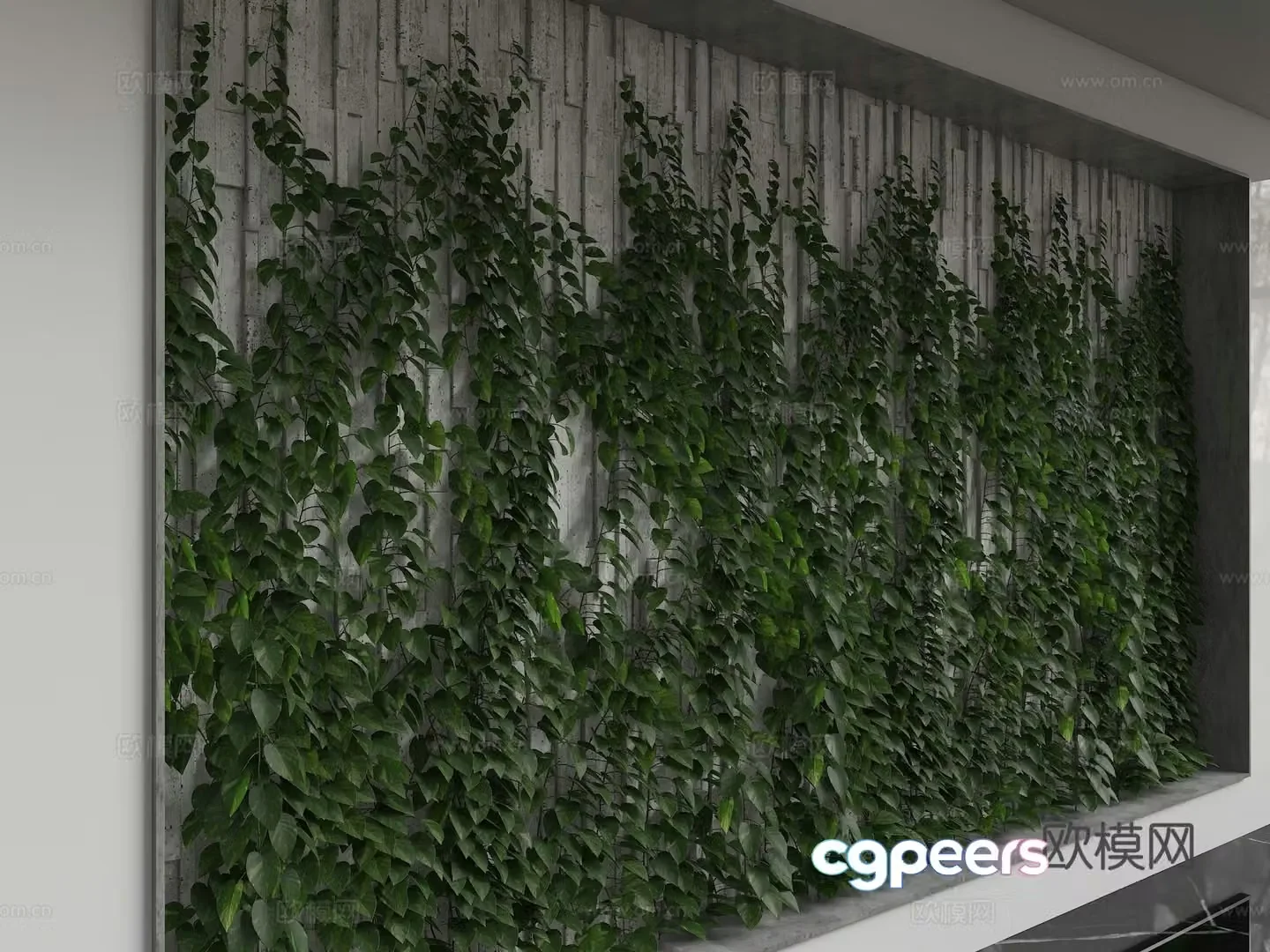 Modern background wall 3d model