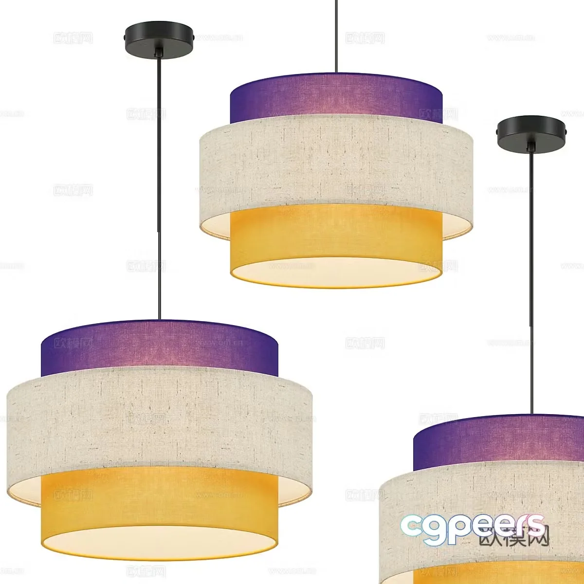 Nordic simple chandeliers chandeliers simple chandeliers restaurant chandeliers decorative chandeliers lamps 3D model