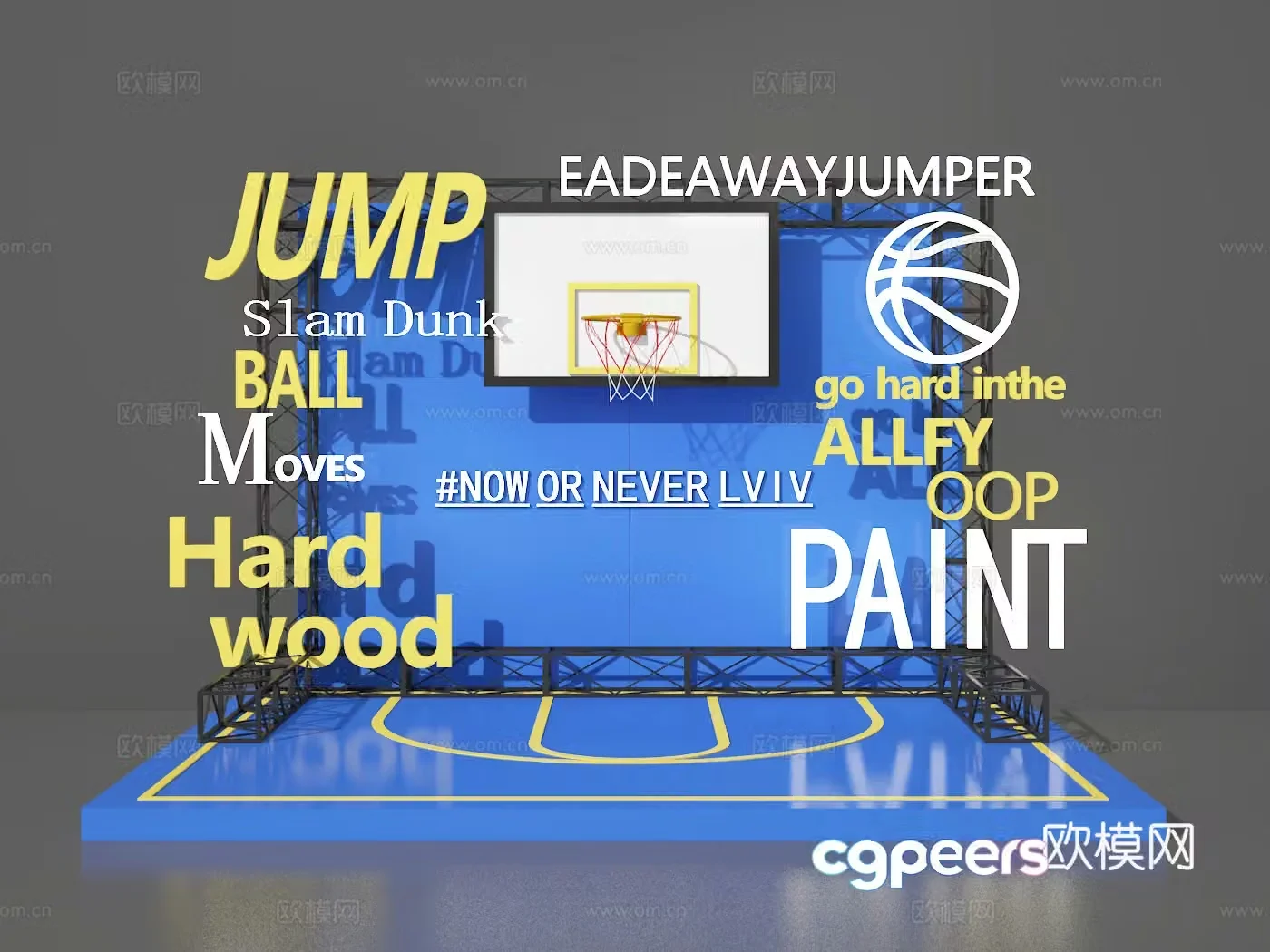 Basketball beauty 3d model