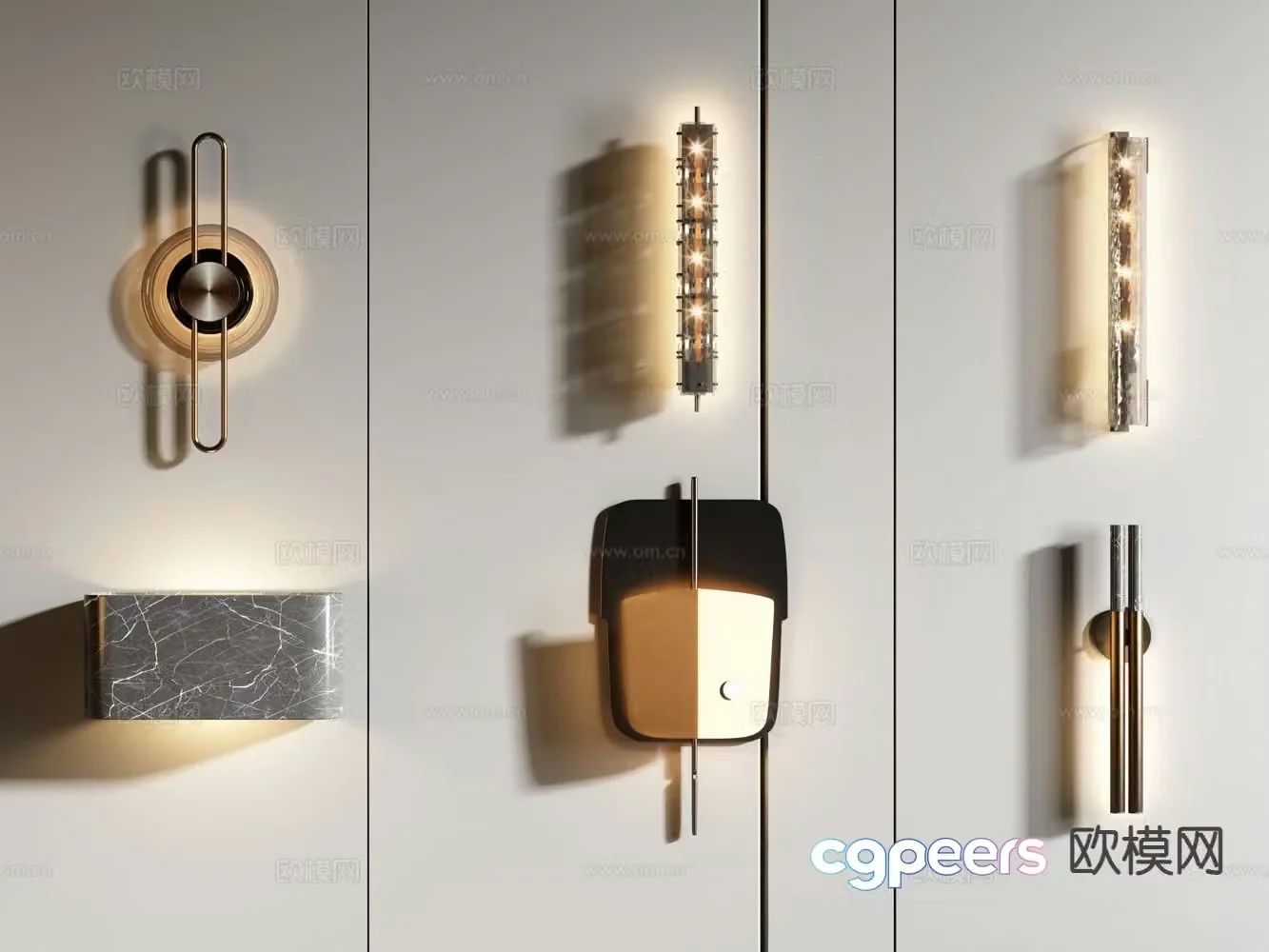 Modern wall lamp 3d model