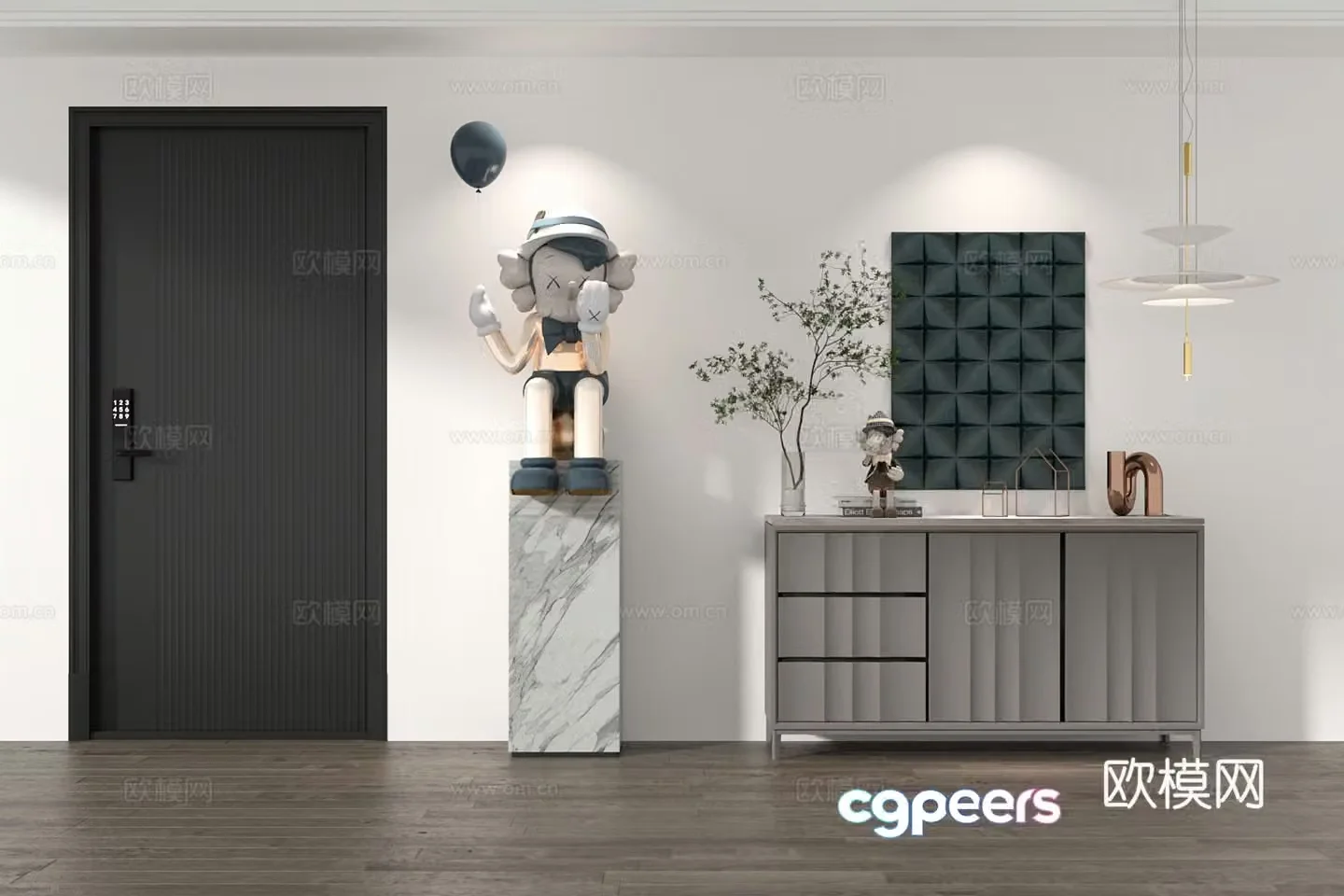 Modern Door Door Kitchen Door Bedroom Door Collection 3D Model