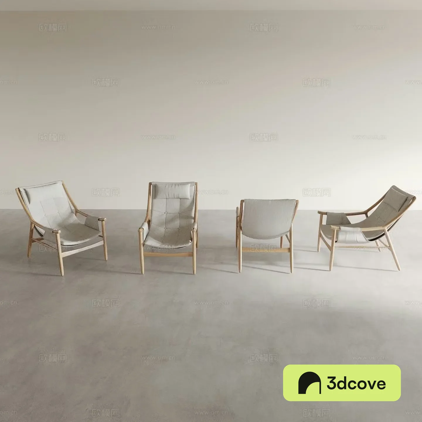 Log style dining chair tea chair lounge chair back chair