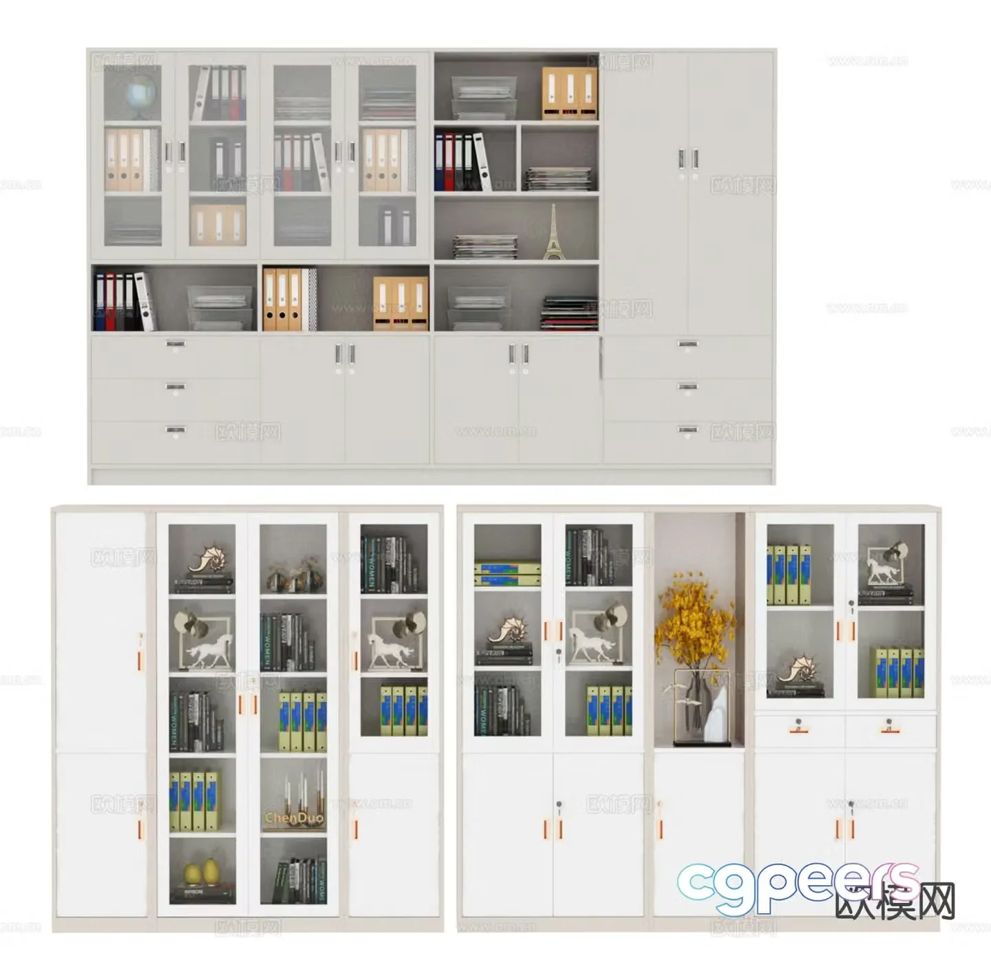 Office filing cabinet 3d model
