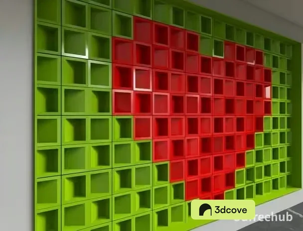 Red And Green Shelving