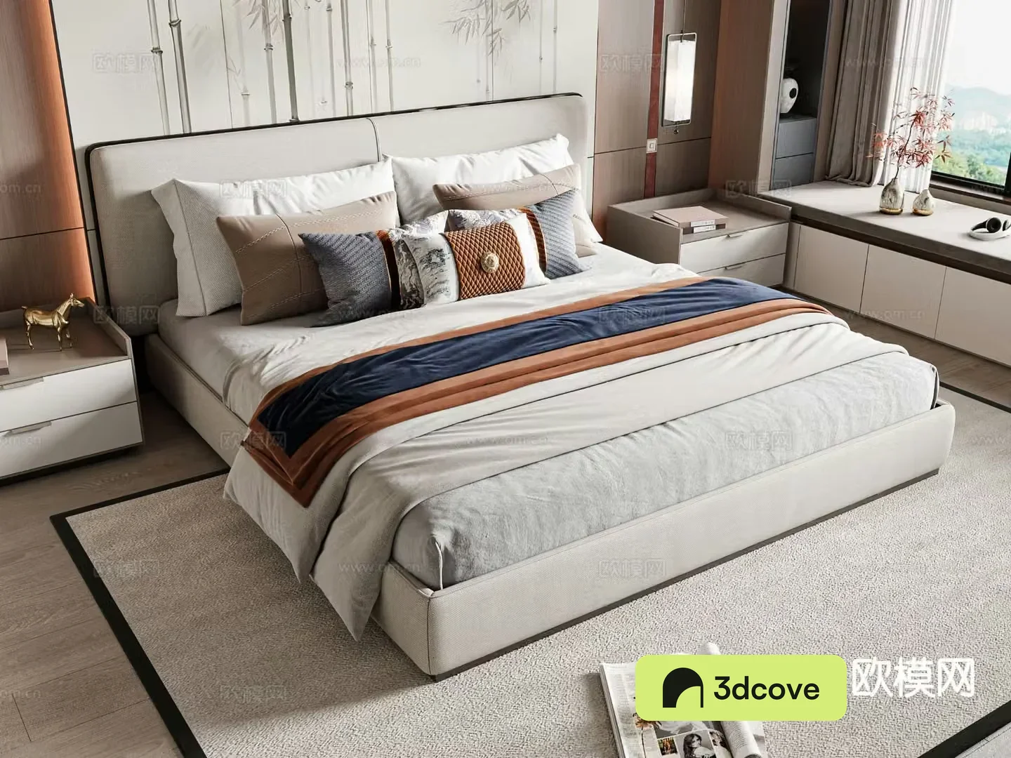 New Chinese style double bed