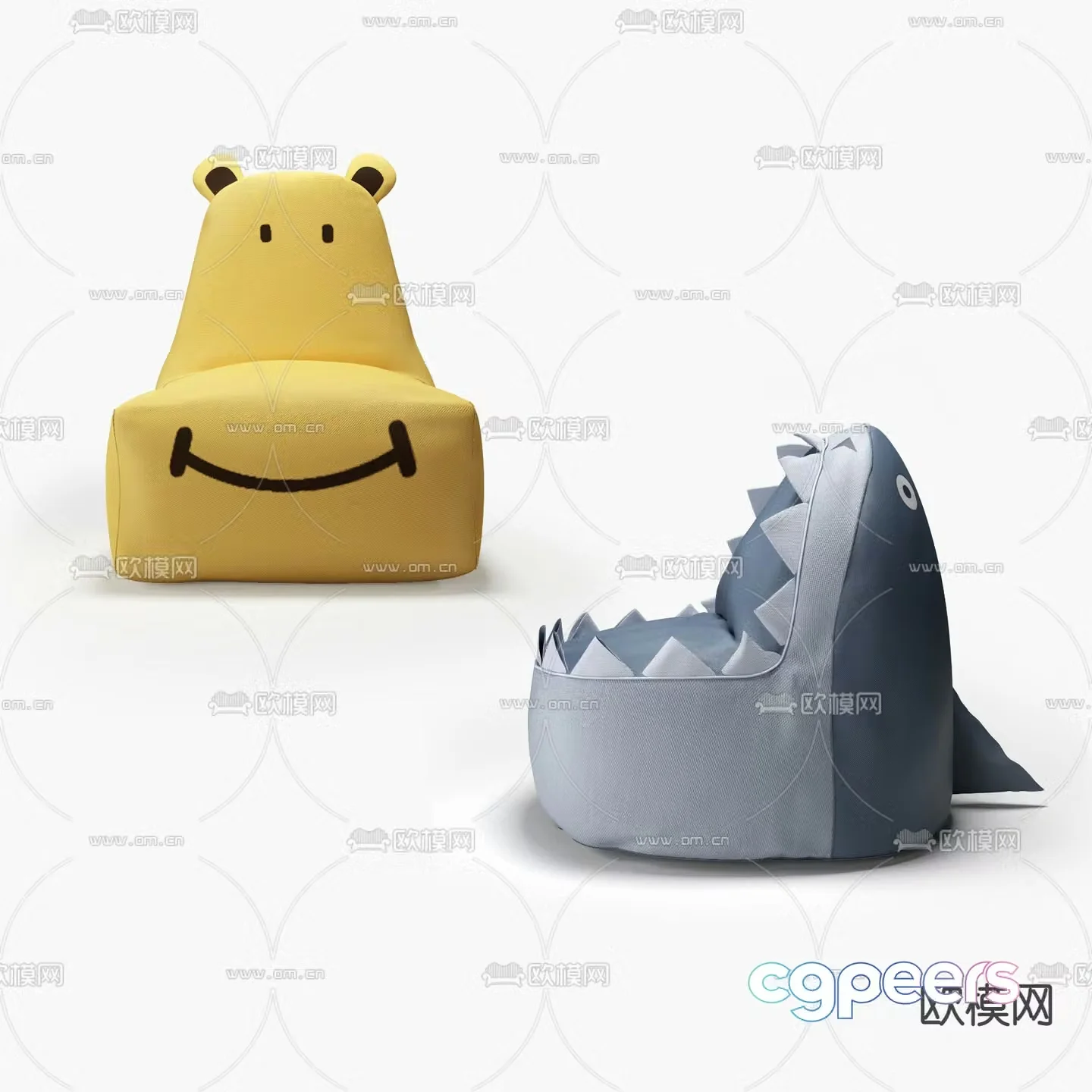 Children’s sofa beanbag sofa 3d model