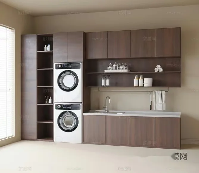 Modern Laundry Room 3D Model – 8996 – VRAY Render