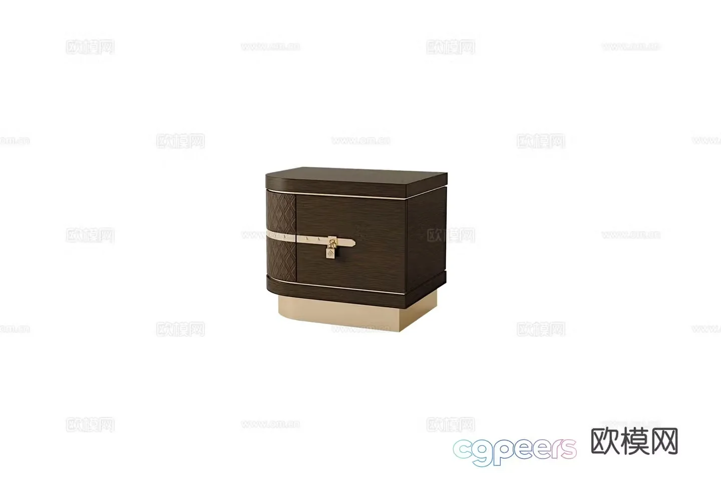 TURRI DIAMOND Bedside Table 3D Model