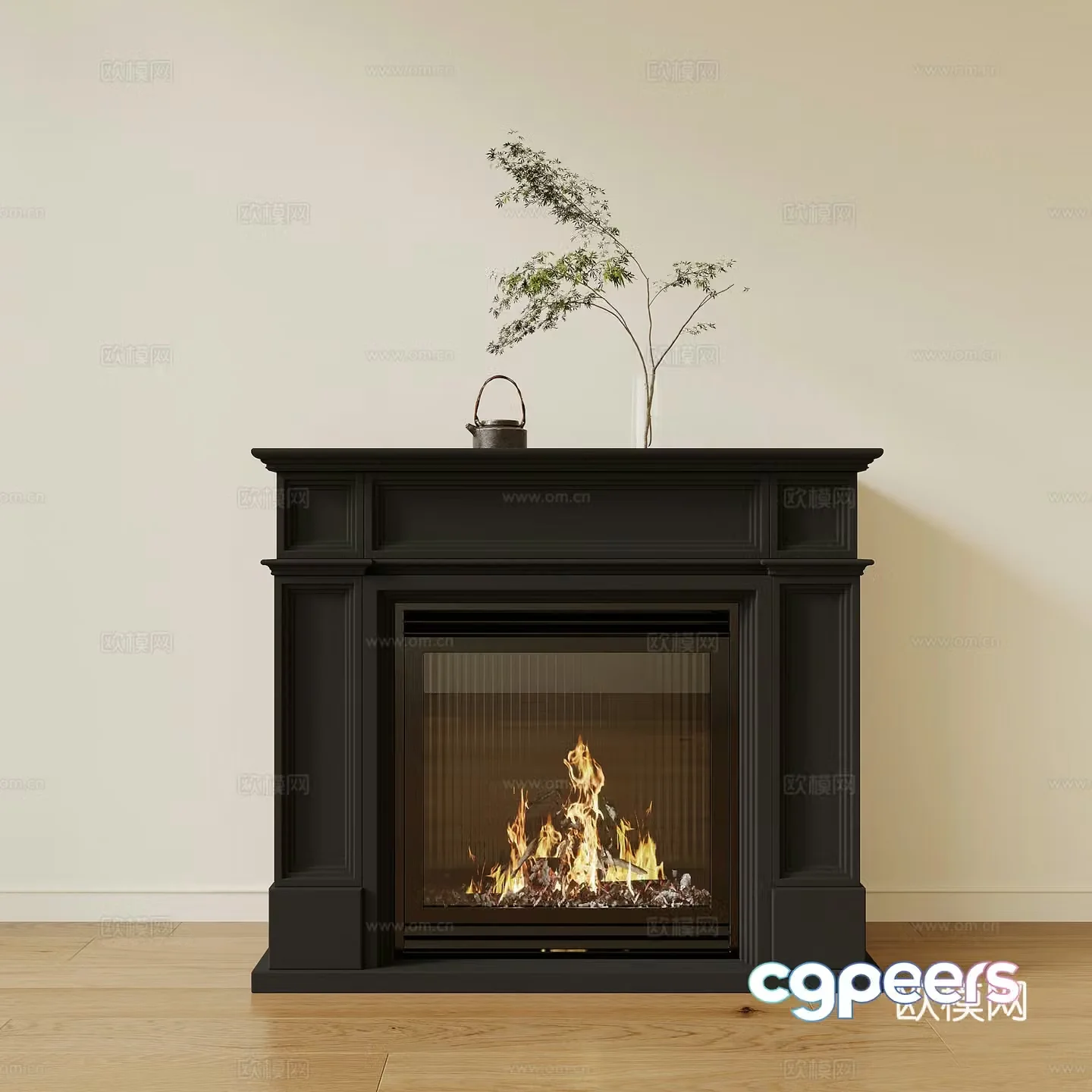 French fireplace 3d model