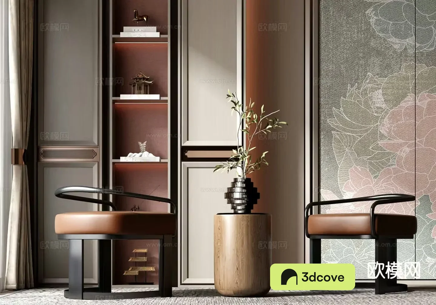 New Chinese style leisure chair