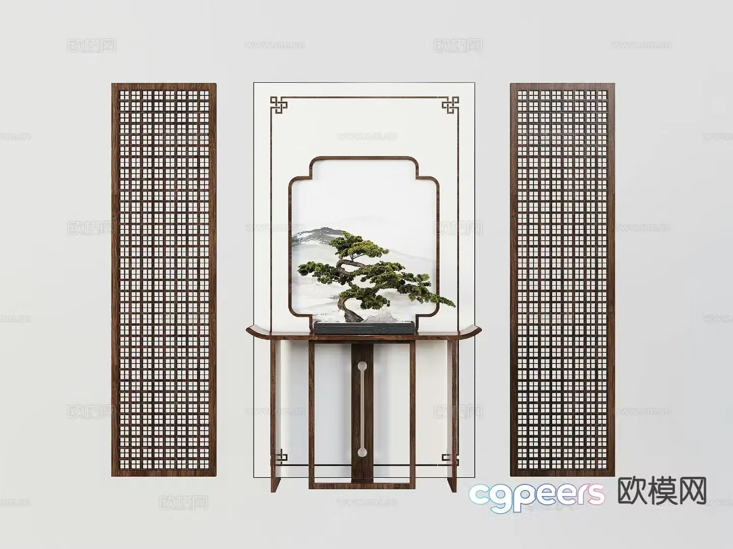 New Chinese-style Duanjingdai 3D model