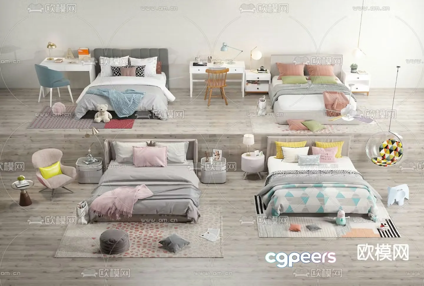 children’s bed child’s bed 3d model