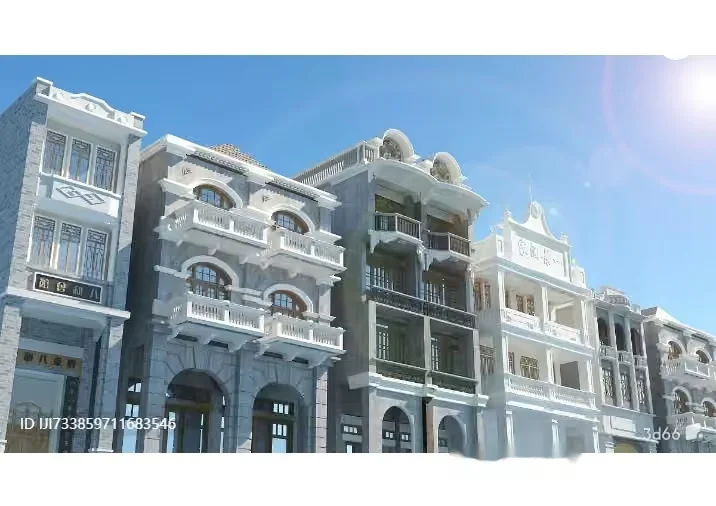 White Building 3D Model – 14010 – VRAY Render