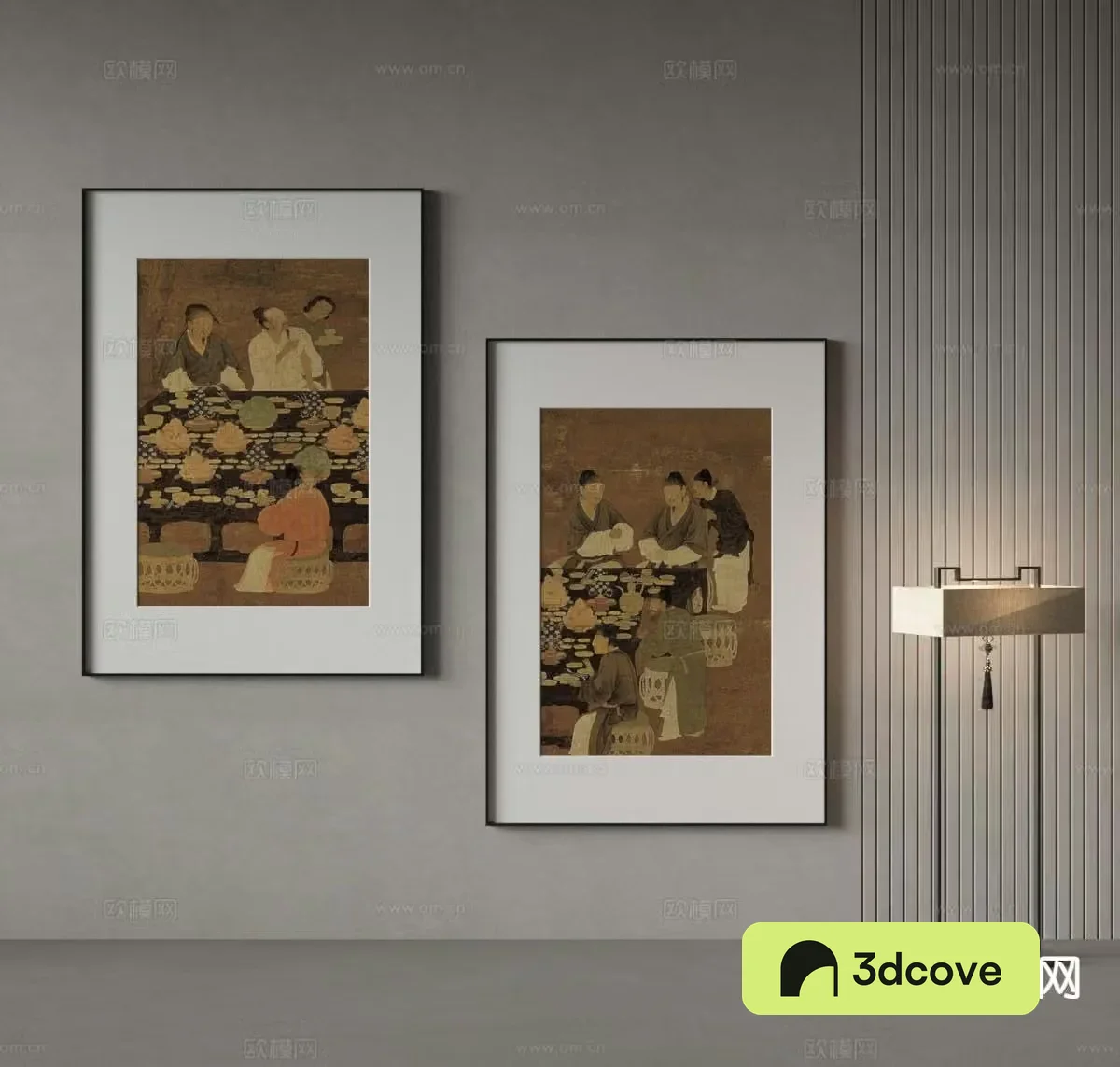 New Chinese style decorative painting ancient painting figure painting