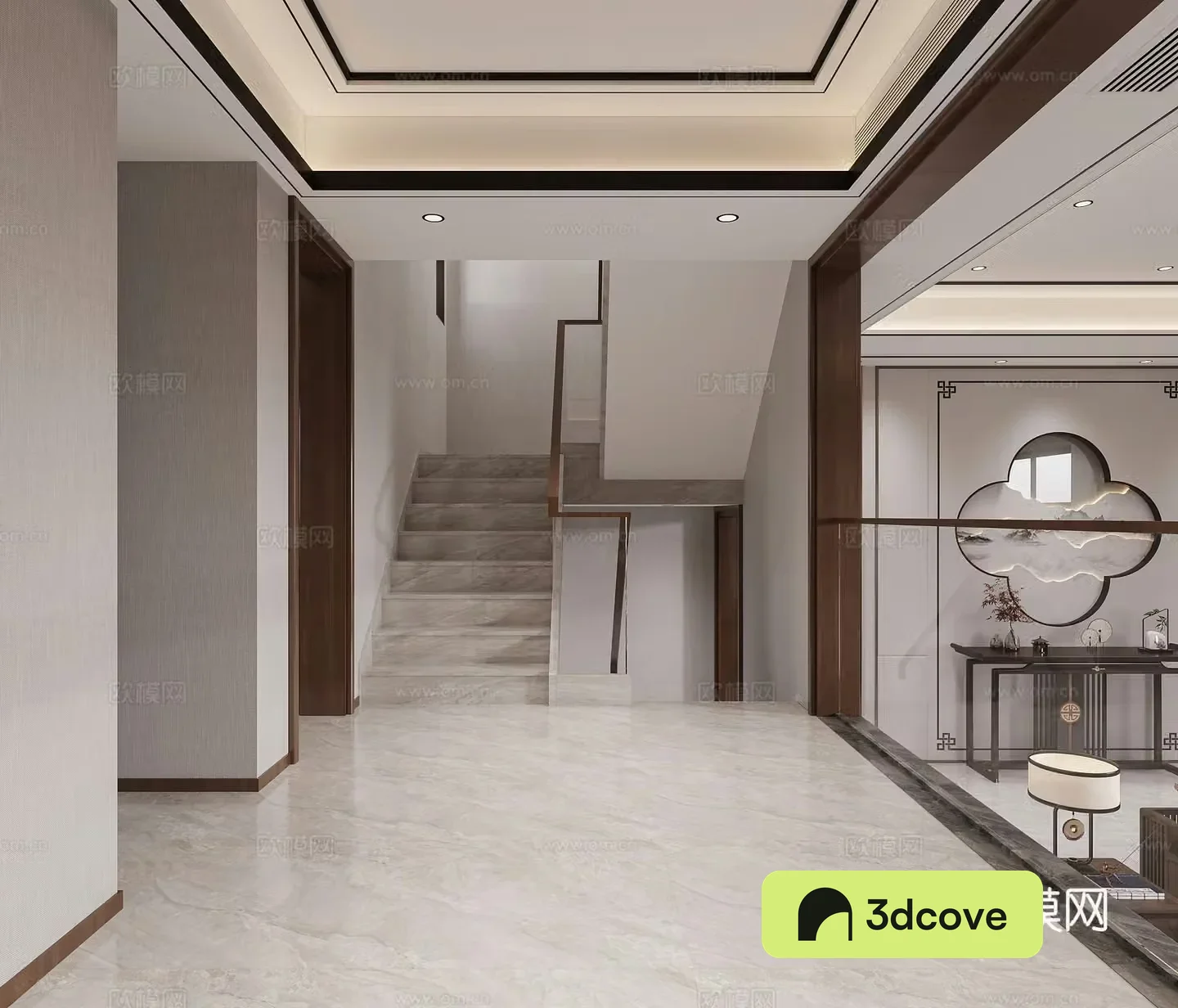 New Chinese stairwell Stairway Entrance Aisle