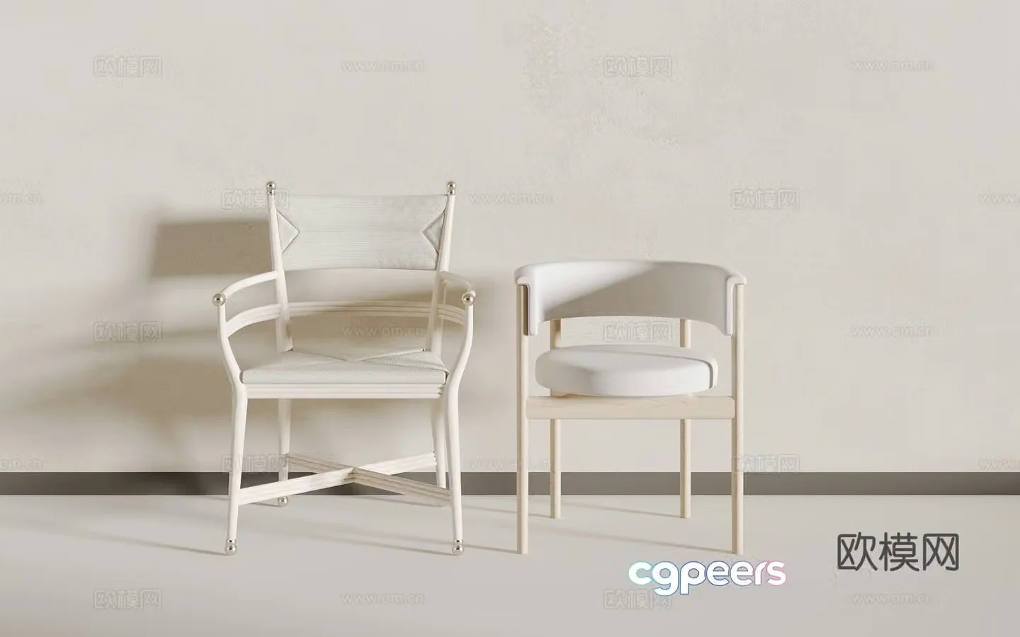 Modern single chair 3d model