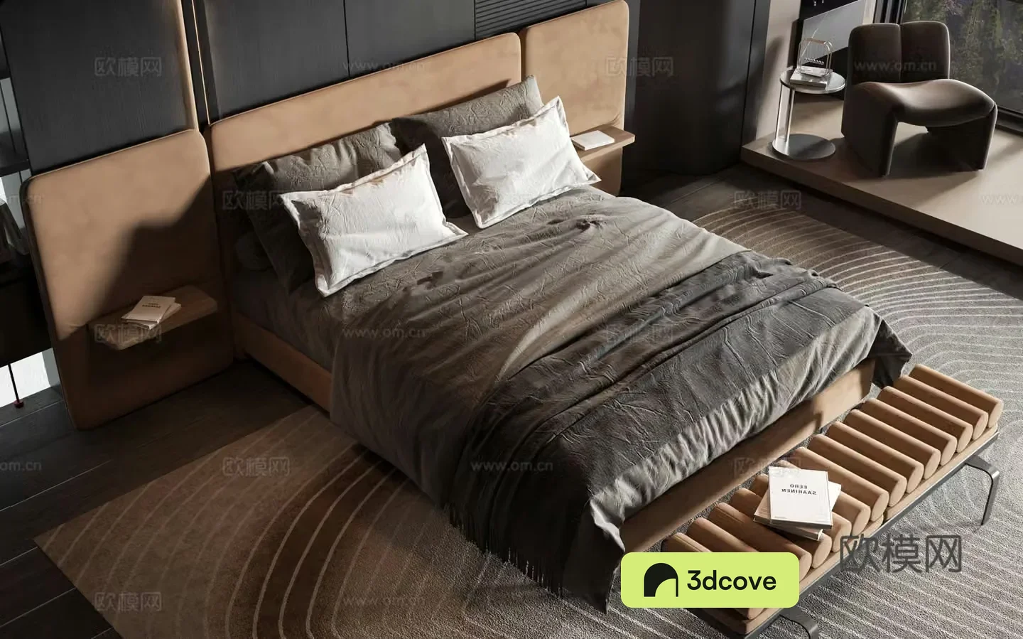 Modern style product bed