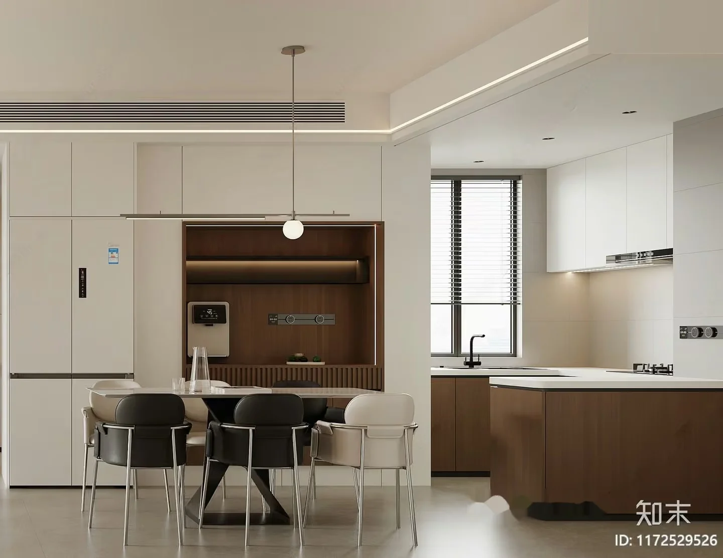 Modern Kitchen 3D Model – 16163 – CORONA Render