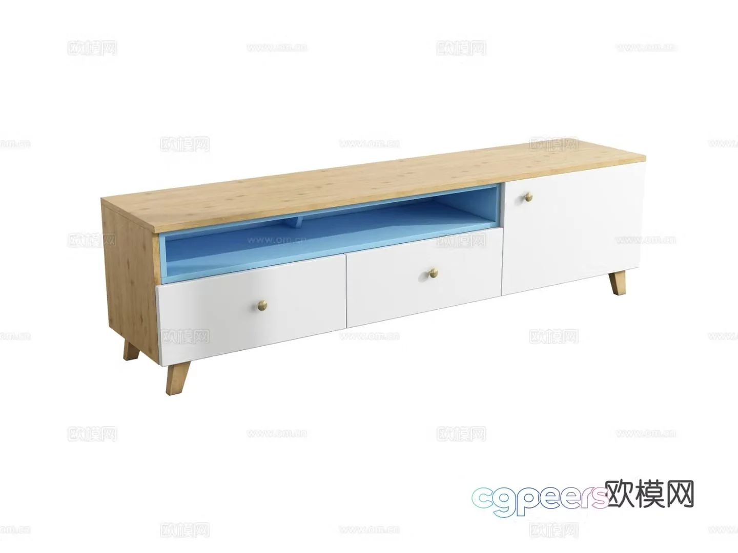 Modern TV cabinet 3d model