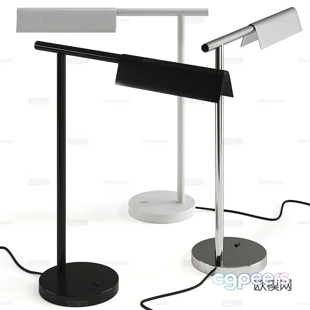 Modern desk lamp 3d model