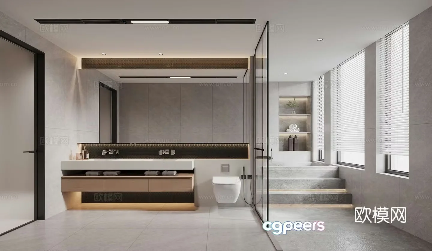 Modern bathroom 3d model