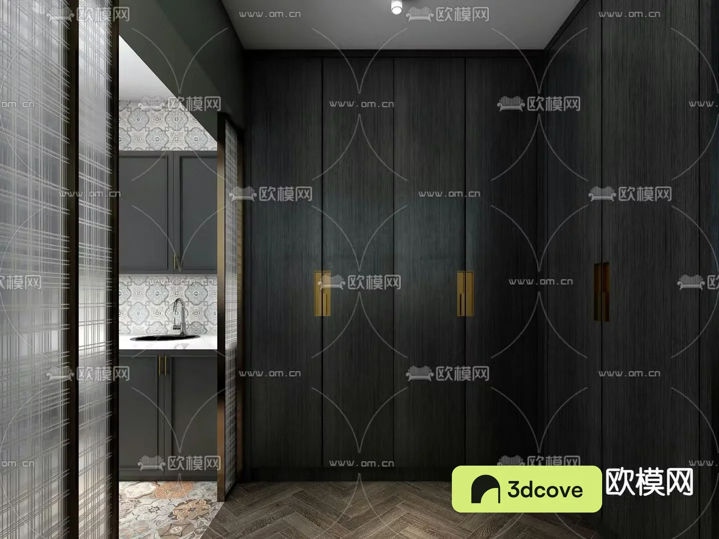 Advanced gray cloakroom