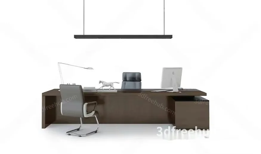 Modern Office Desk 3D Model – 18581 – VRAY Render