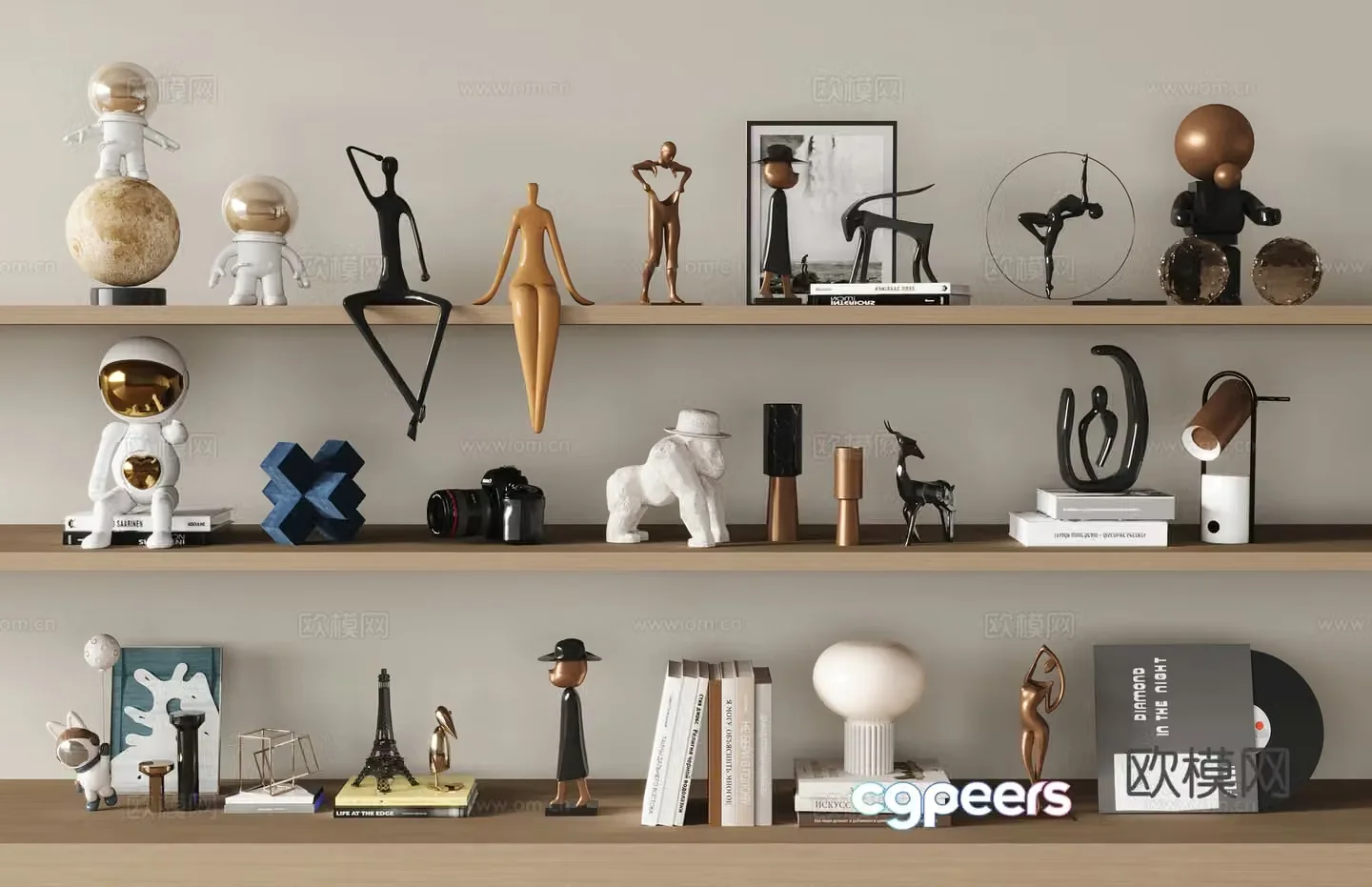 Modern ornaments ornaments Sculpture Books Ornaments Desk Art ornaments 3d model