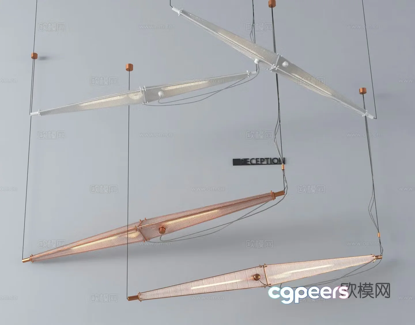 Chandelier Bar light 3d model