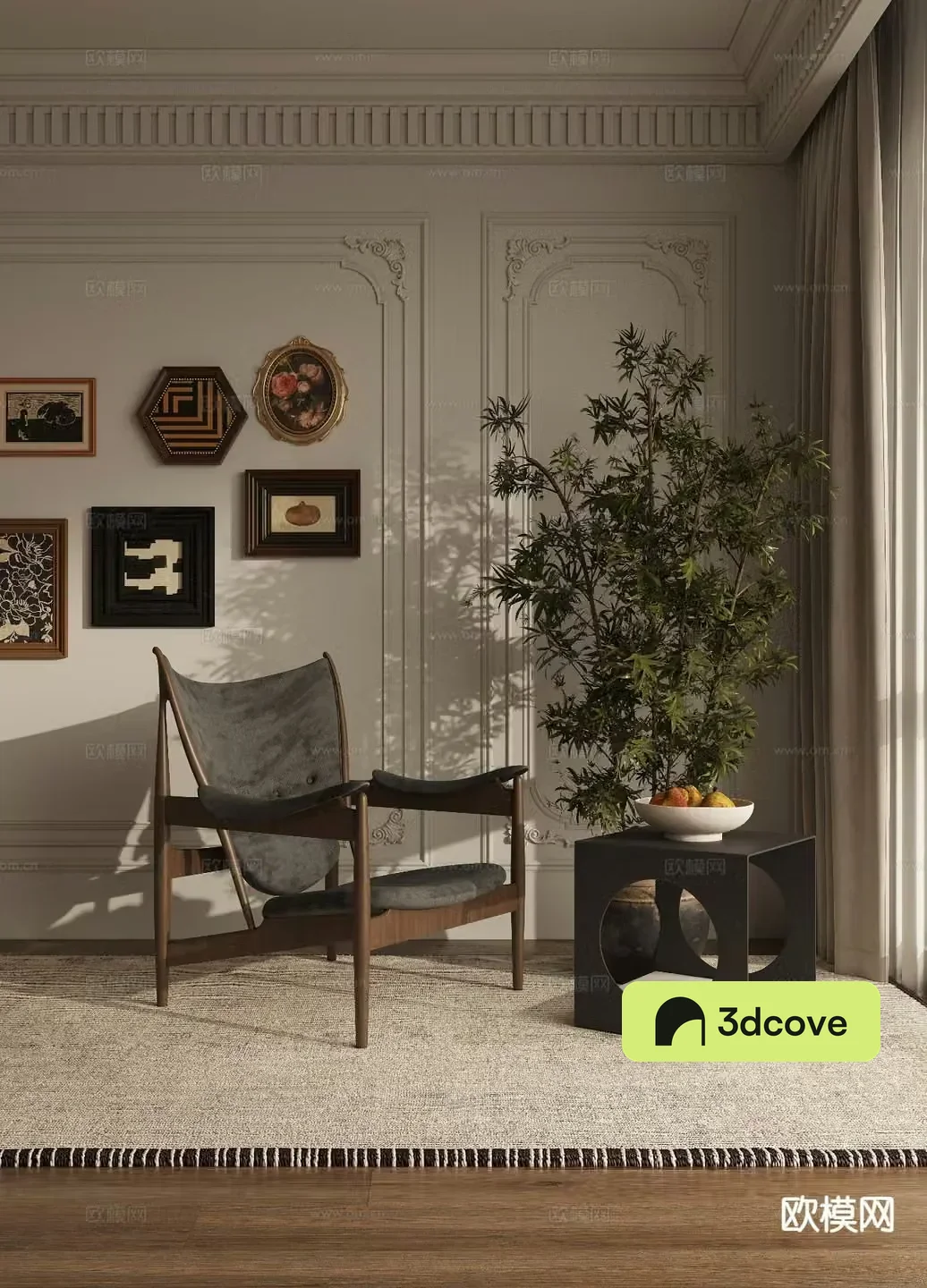 Medieval style chair leisure chair