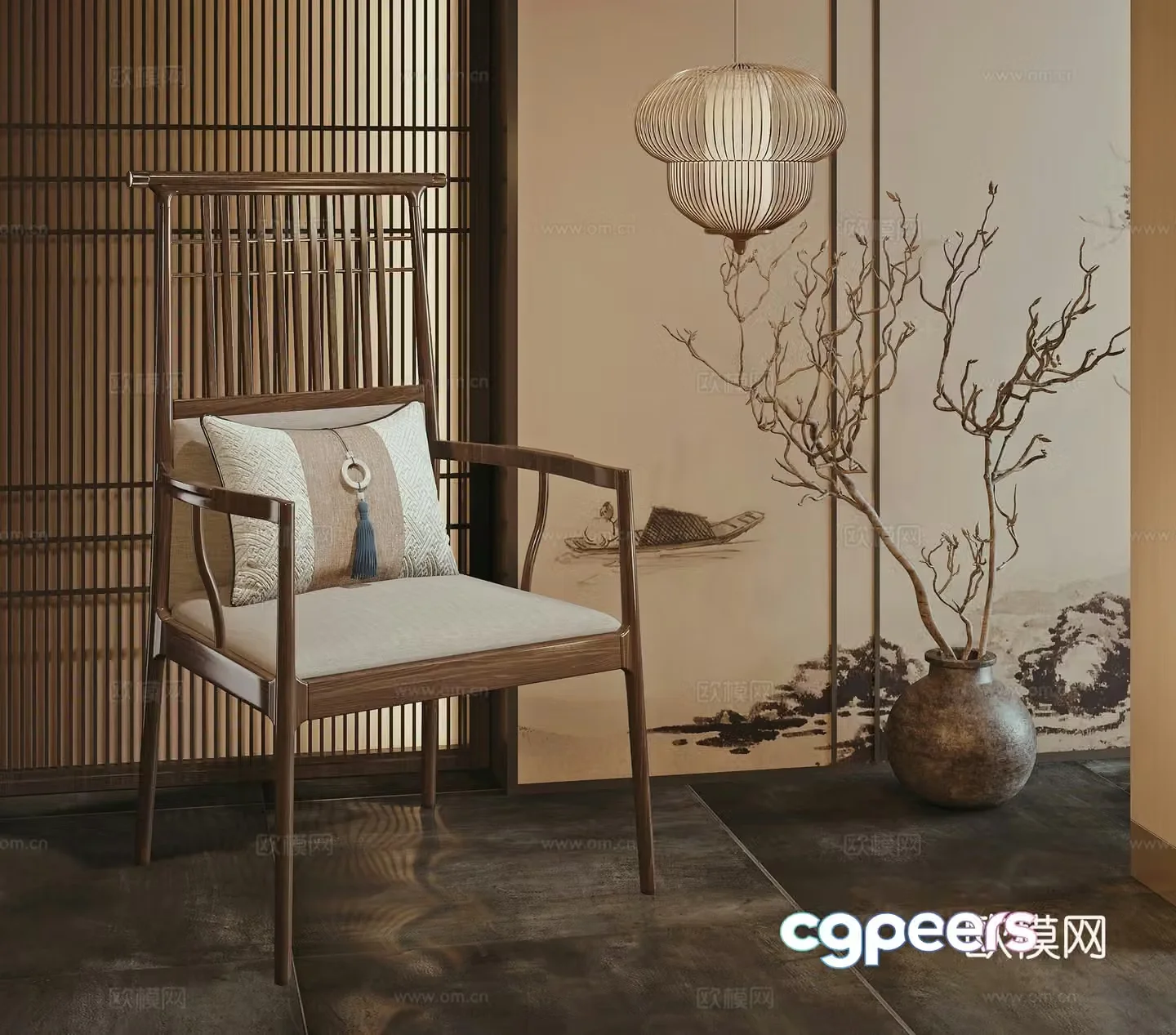 New Chinese chair 3d model