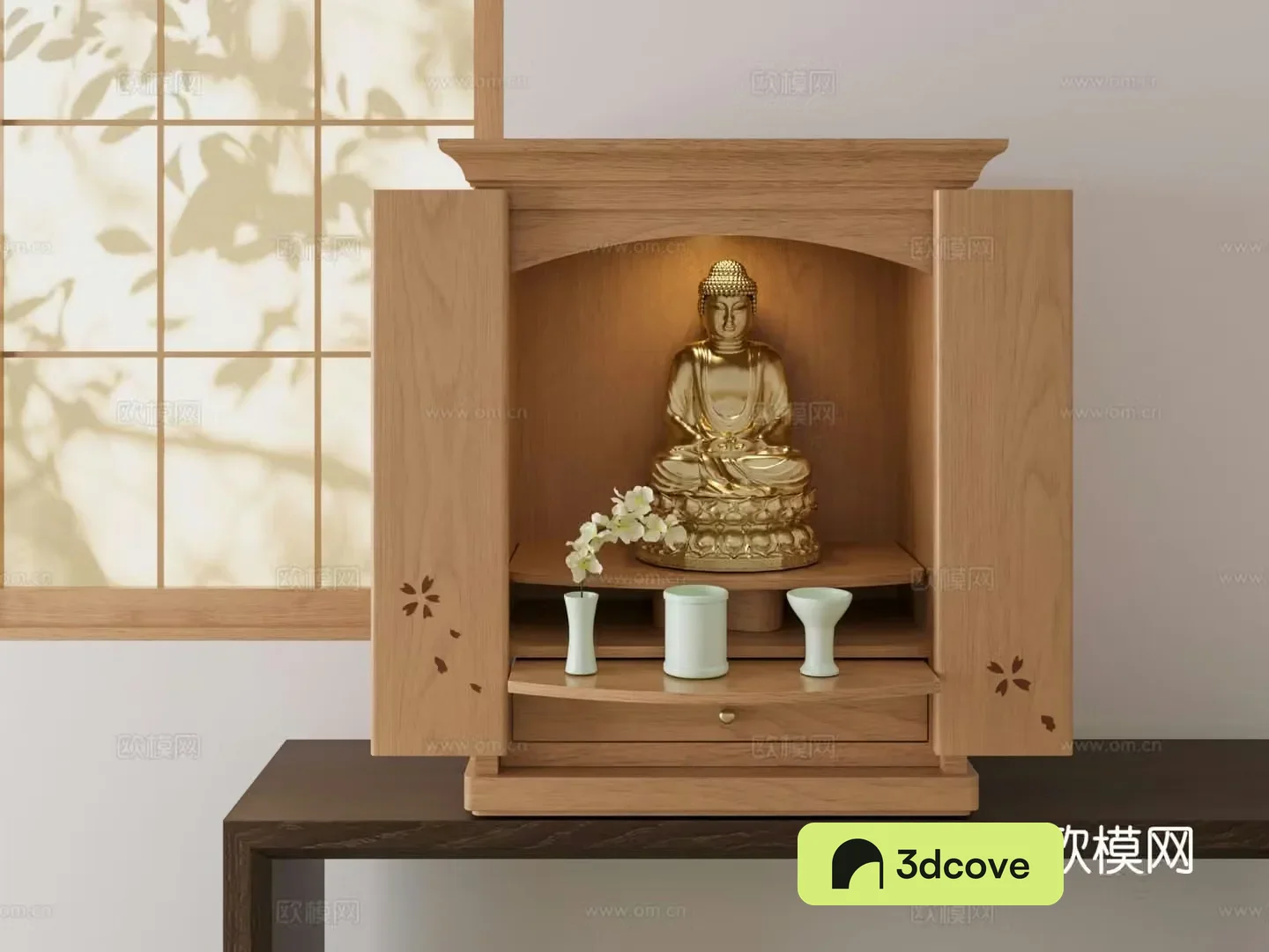 niche buddha statue