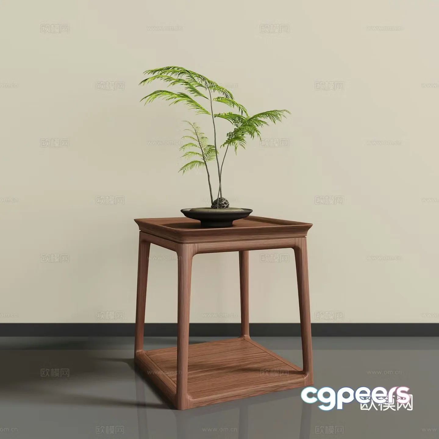 New Chinese angular 3D model