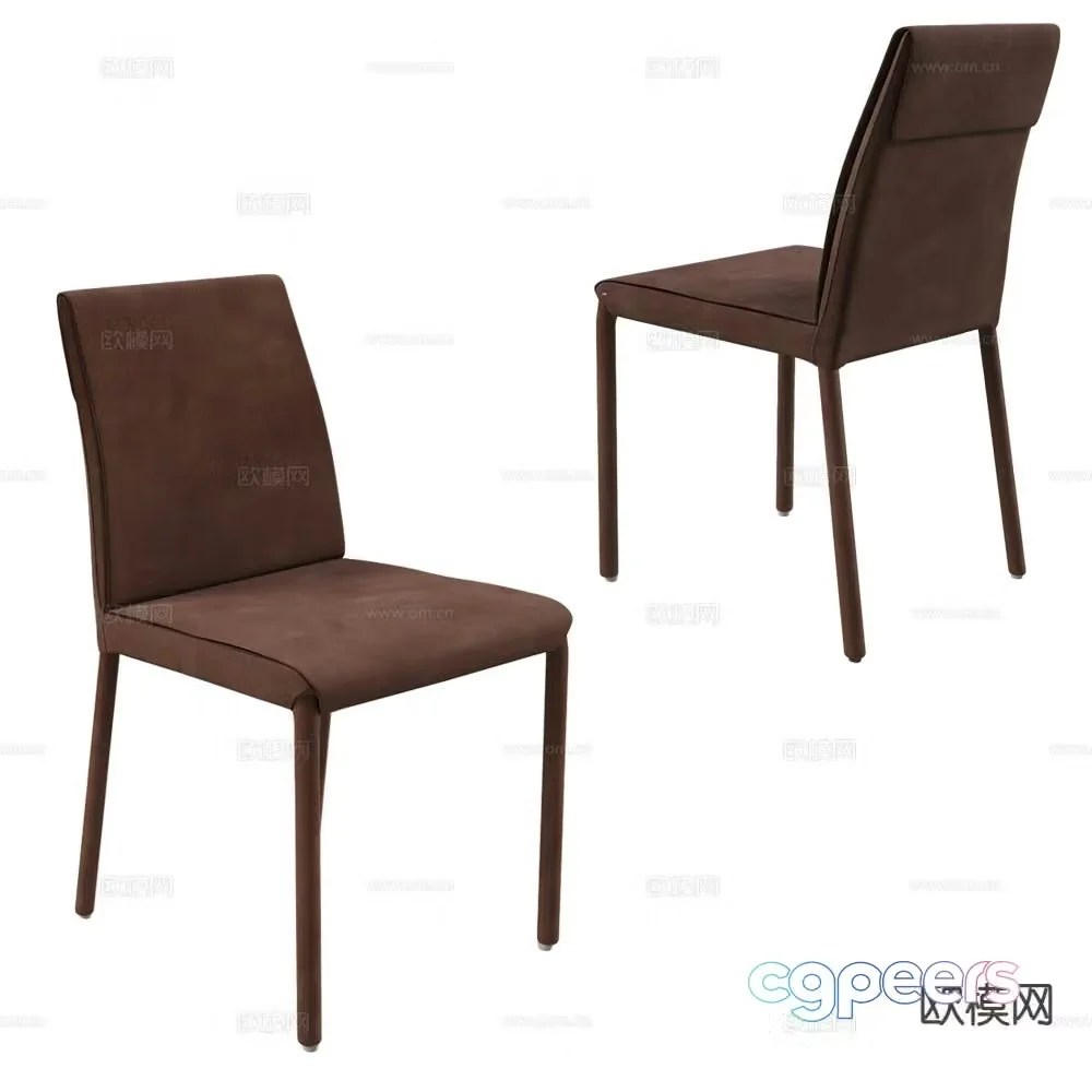 Pacini & Cappellini modern chair dining chair 3d model