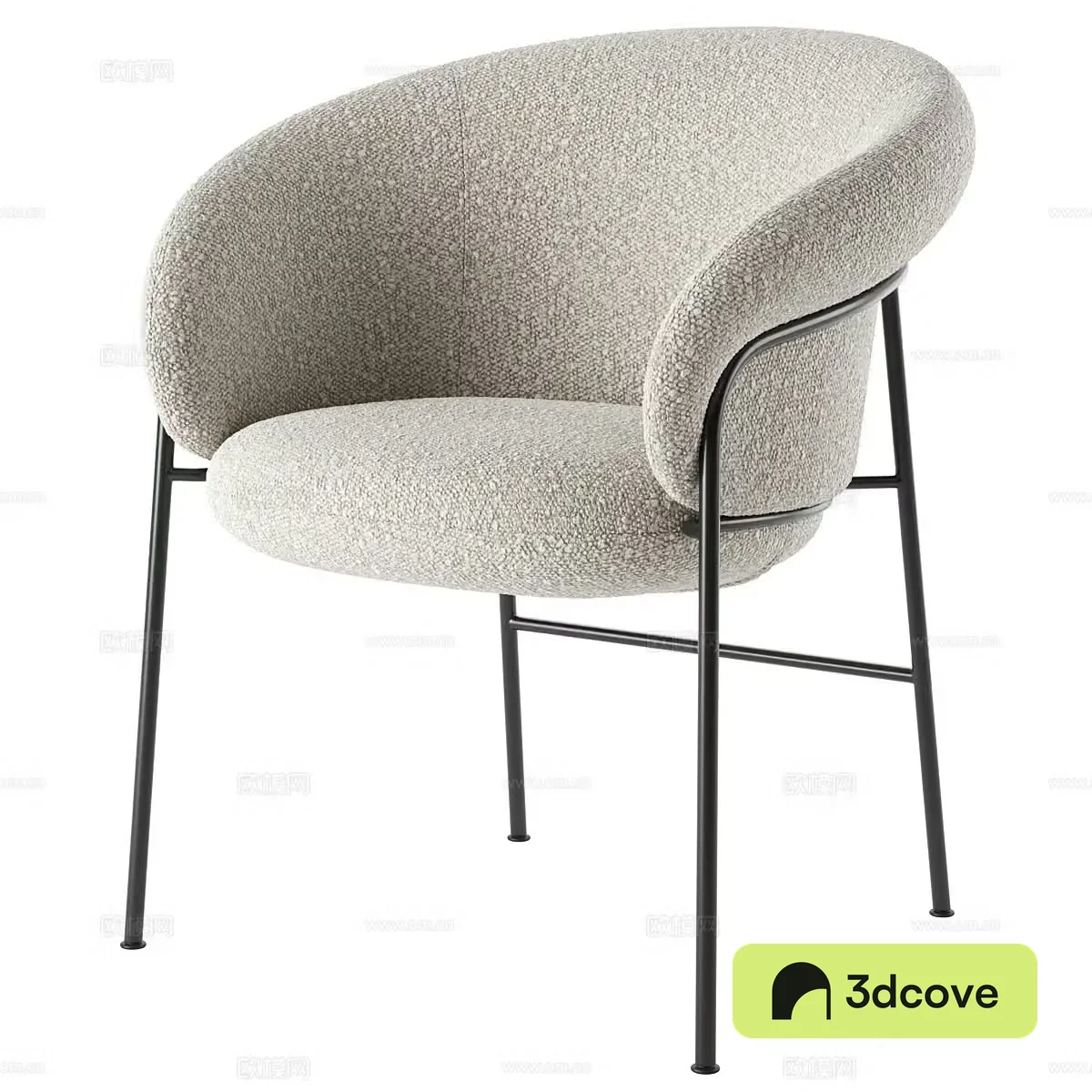 Modern fabric chair dining chair