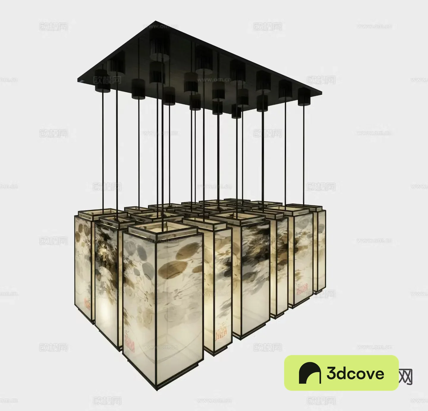 Chinese chandelier Zen chandelier