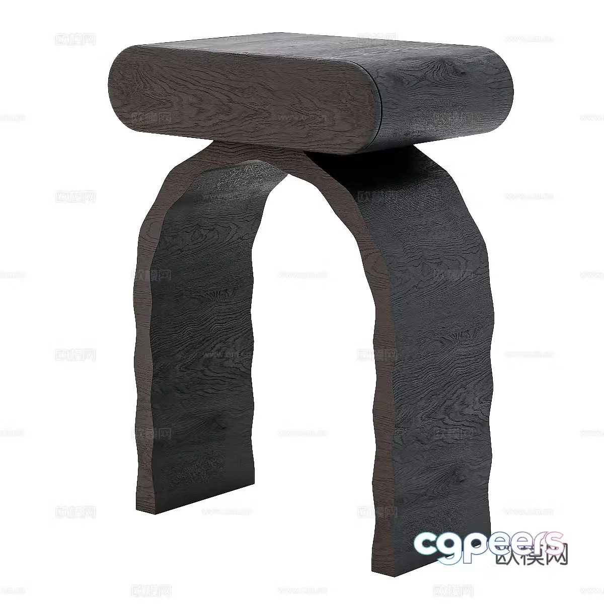 Nordic simple stool stool simple stool leisure chair restaurant stool living room stool 3d model