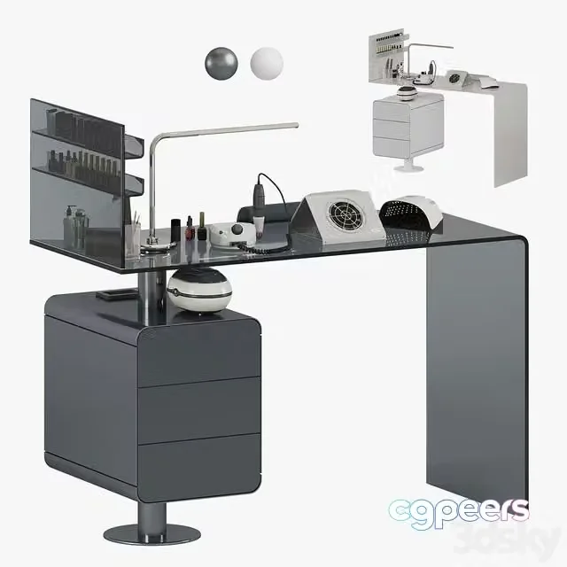 3ds Max Free – Mano Manicure table