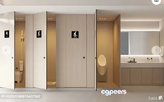 Modern Bathroom Interior 3D Model – 12635 – VRAY Render