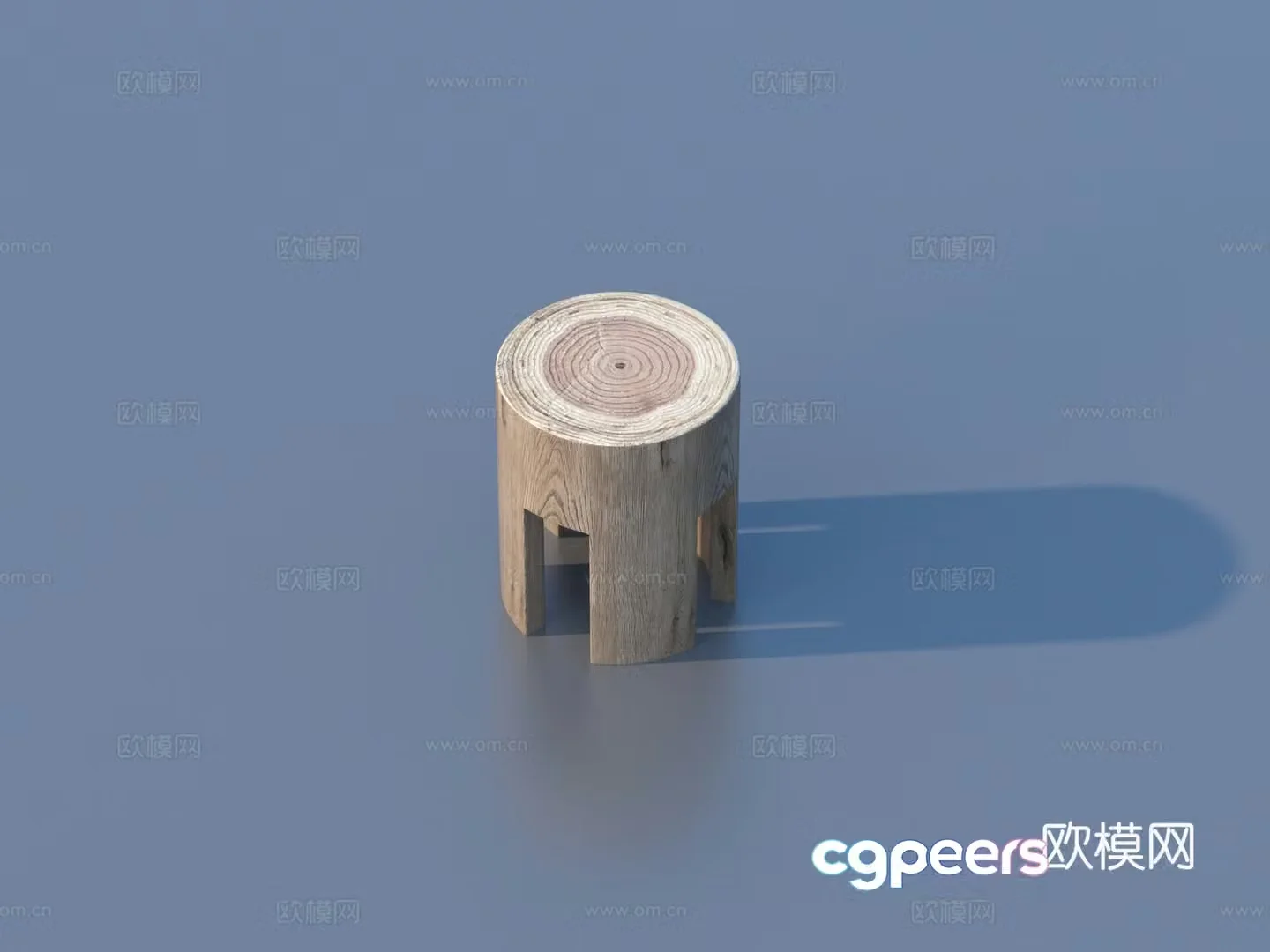 Stool Wooden Stool Furniture Sketch 3D Model