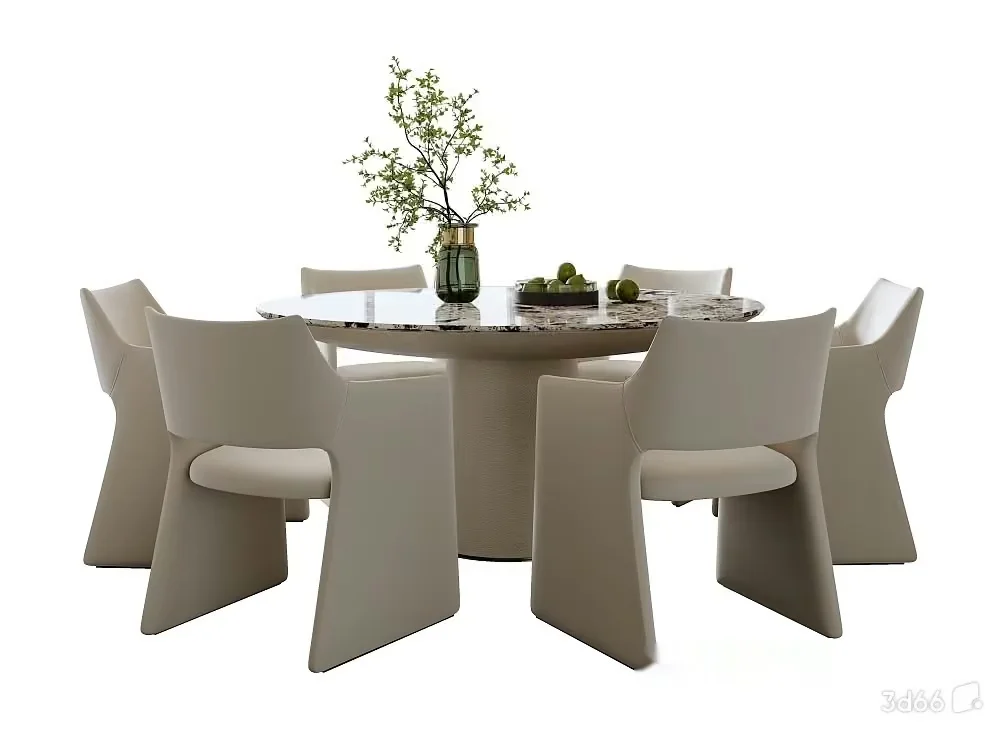 Modern Dining Table 3D Model – 20976 – VRAY Render
