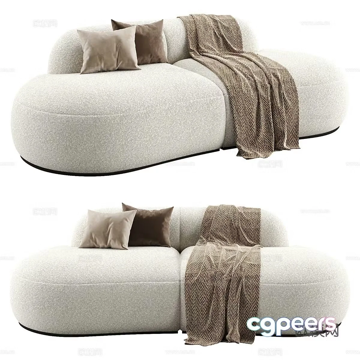 Modern Italian Prime casual sofa 3d model