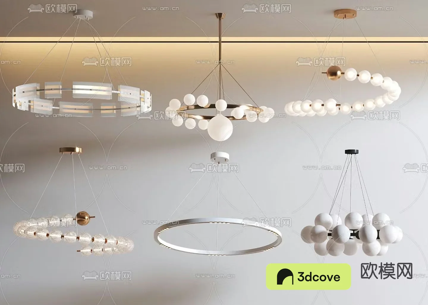 Ring chandelier hall chandelier