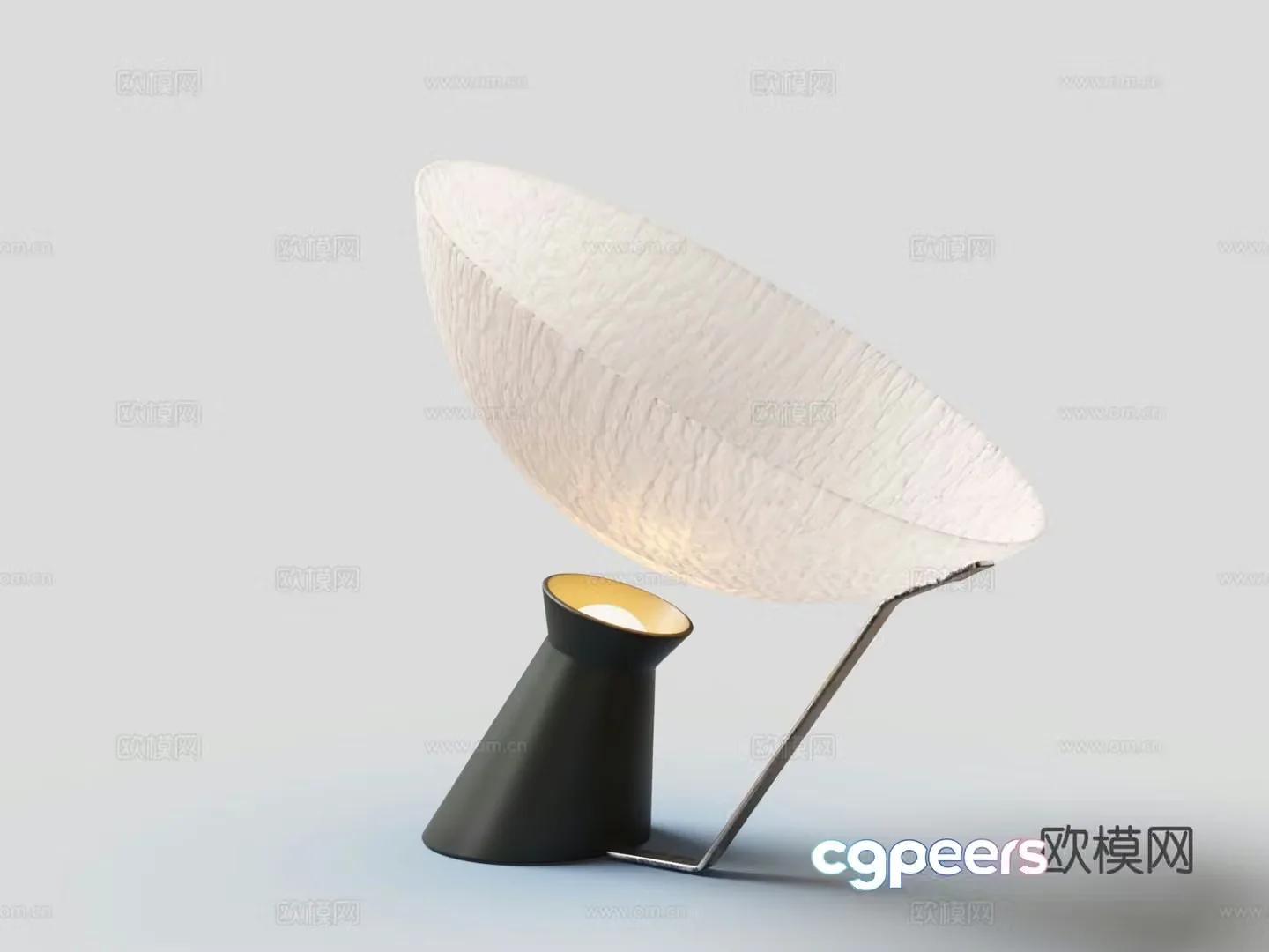 Creative desk lamp round desk lamp 3d model